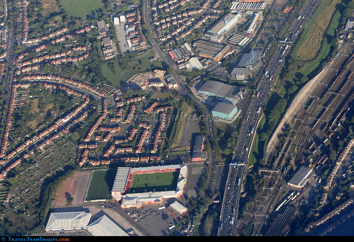 Aerial view of Walsall England
