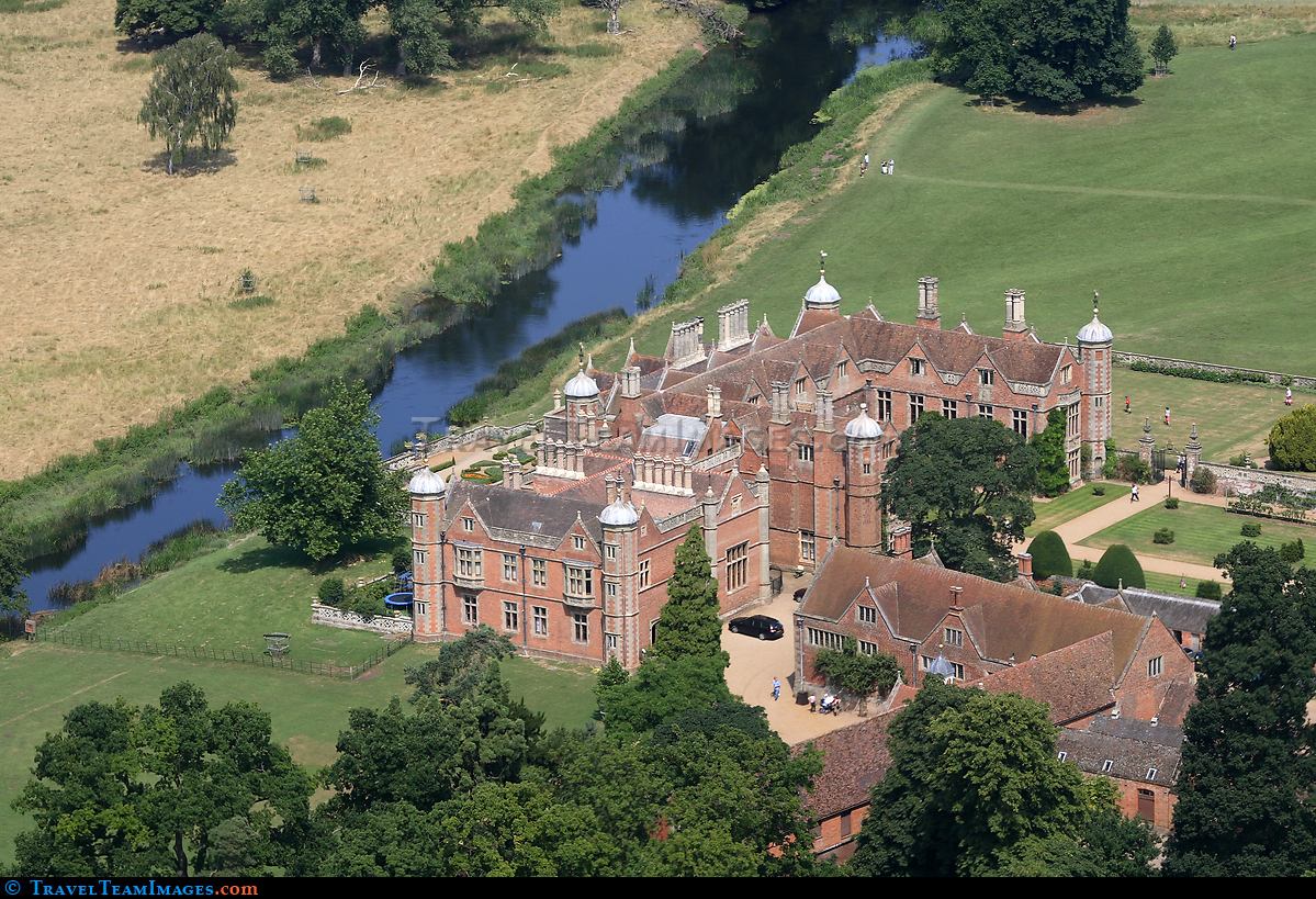 Aerial view of Charlecote Park
