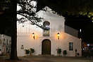 A night view of the 17th Century El Salvador Church, Nerja.