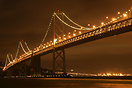 Bay Bridge connects San Francisco with Oakland. Opened for traffic on ...