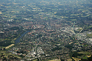 Aerial photography of Muenster. The Photo features the Dortmund Ems Ca...