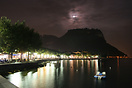 Night impression of Garda under a full moon.