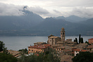 A typical town Torri Del Benaco at Lake Garda.