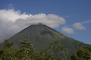 The active Arenal Volcano on the San Carlos plains in Alajuela, Costa ...