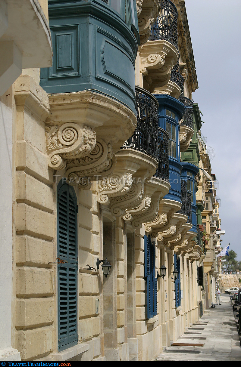 A terrace in Valletta