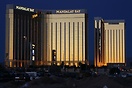 Mandalay Bay Hotel at the end of the Strip.