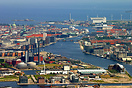 Aerial Photograph of Copenhagen City and Island of Amager.