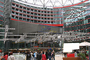A busy day inside the Sony Centre, Berlin