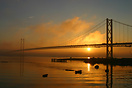 Forth Road Bridge at Sunset