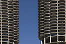 Famous Marina city buildings, Chicago, Illinois.