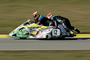 Sidecar racing at Anglesey circuit.