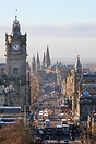 Princes Street is the main shopping street in central Edinburgh, Scotl...