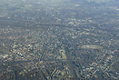 The City of Munich seen from above. Central Station and the "Wies...