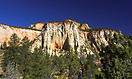 Seen from the Zion - Mt Carmel Highway, this unnamed Mesa is typical o...