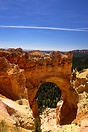 85 feet long and rising to 125 feet high, the Natural bridge contrasts...