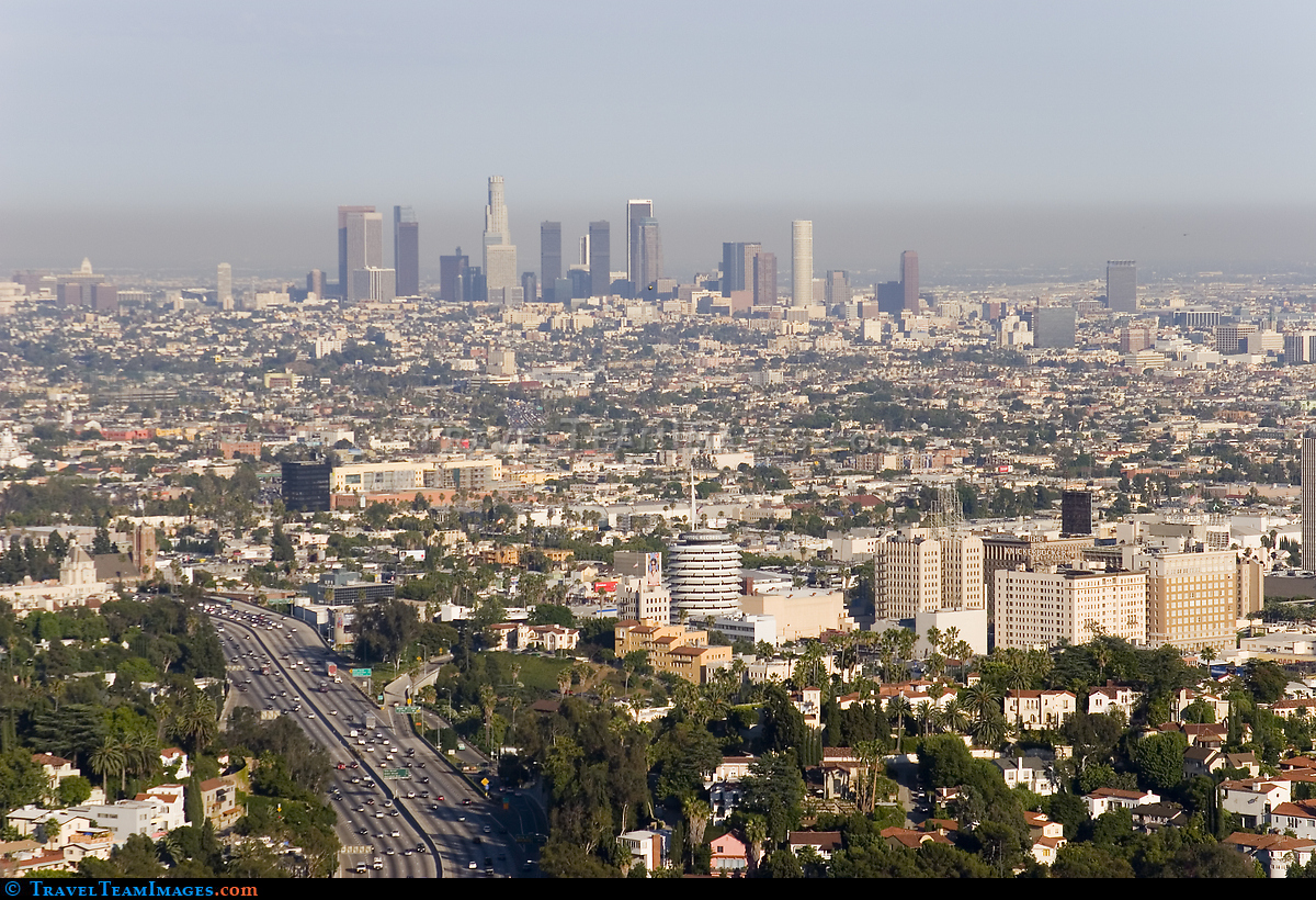 Aerial view of Los Angeles