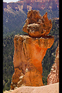 A solitary hoodoo at Bryce Canyon National Park. Erosion has already s...