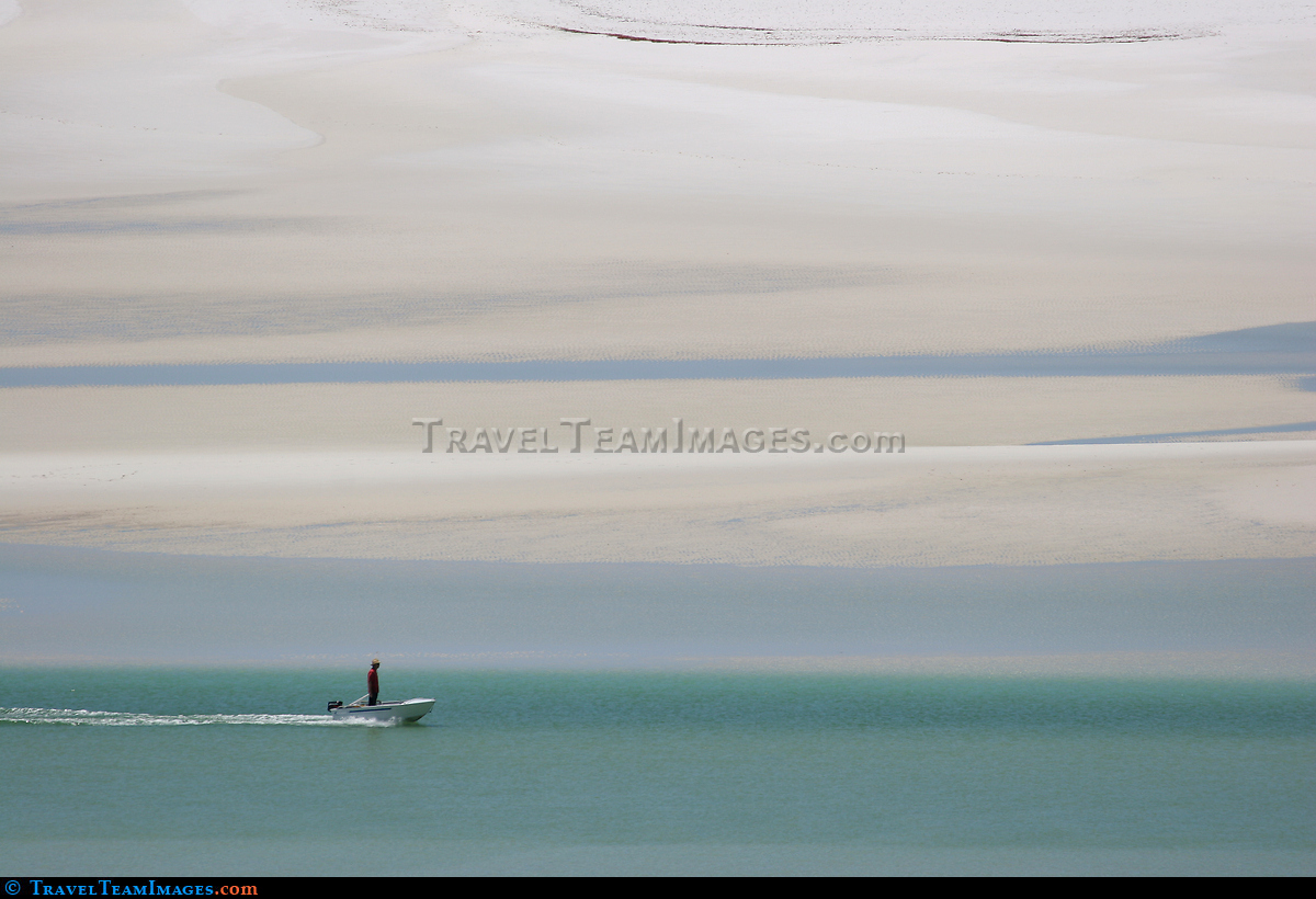 Boat, Whitehaven beach.