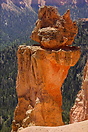 A solitary hoodoo at Bryce Canyon National Park. Erosion has already s...