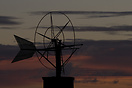 Derelict windmill for water extraction, on the island of Mallorca.