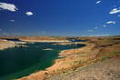 A view of Lake Powell looking West from Wahweap towards the controvers...