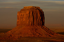 A shot of Merrick Butte at sunset.