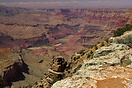 A view of the Grand Canyon from Desert View. The Colorado river makes ... A view of the Grand Canyon from Desert View. The Colorado river makes ...