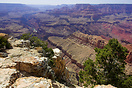 A view looking West from Desert View point of the Grand Canyon. The Co...