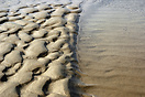 Close up view of the beach