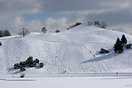 The Artificial Hill in Munich's Olympic Park is used as a skiing and s...