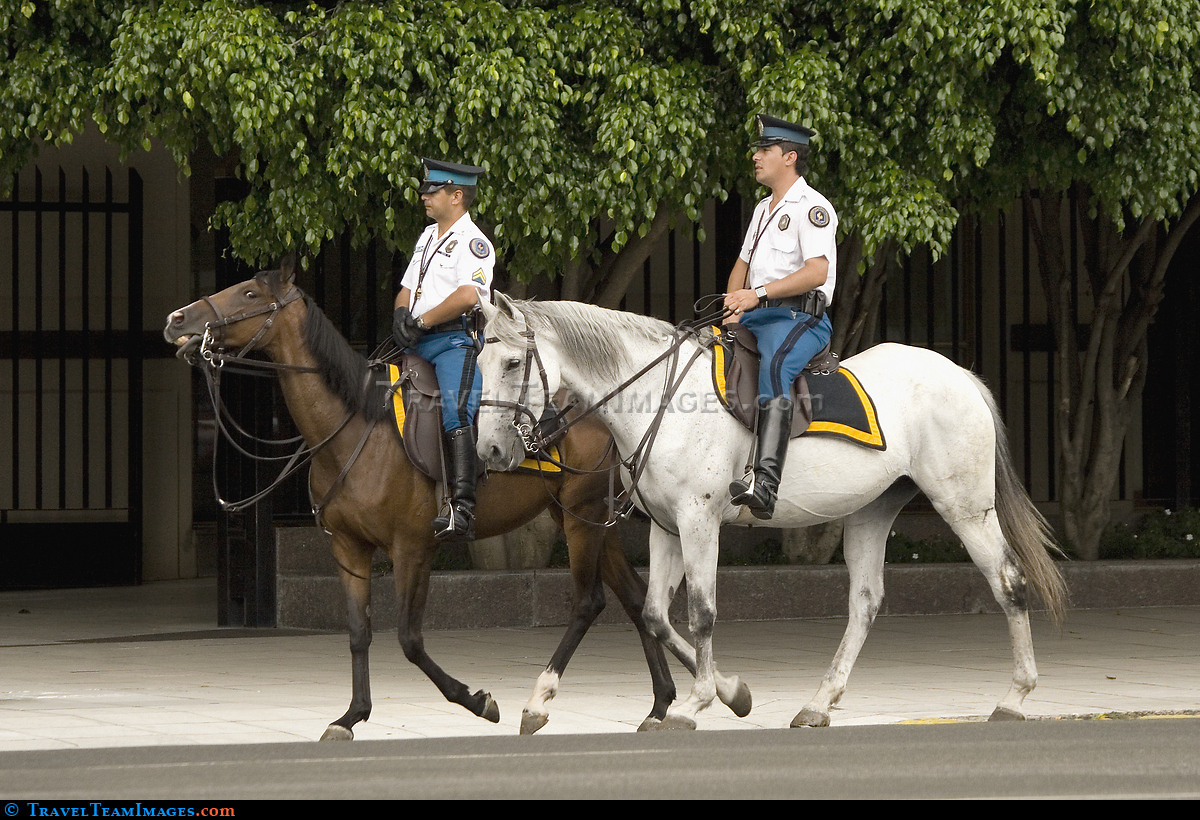 Policemen on horseback