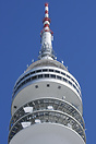 Olympic Tower, Munich against a perfect blue sky