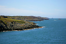 Point Lynas rocky coastline at the north-east coast of Anglesey.