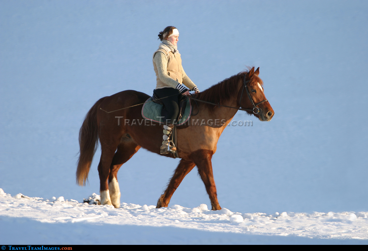 Girl on horseback