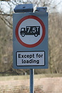 No lorries over a weight restriction of 7.5 tons allowed in the town o...
