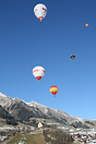The hot air balloon festival takes place in January each year in Chate...