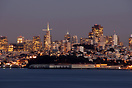 Financial district of San Fancisco as seen from Marin County.