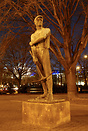 Sculpture by Fritz Cremer on the place in front of the Red Town Hall i...