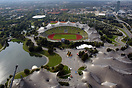 The Olympic stadium as seen from the tower.
Olympic swim hall on the ...