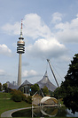 The Olympic stadium as seen from the tower.
Olympic swim hall on the ...