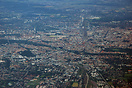 aerial view of Munich from the east, looking west