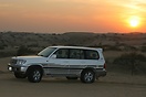 Sunset Image of 4X4 Toyota Landcruiser