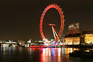 A night view of the London Eye