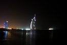 Photographed from the beach close to the Burj Al Arab Hotel