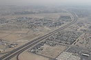 Aerial photograph of the Dubai-Sharjah motorway