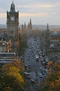 Princes Street is the main shopping street in central Edinburgh, Scotl...