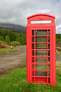 Red Phone Box in the middle of nowhere