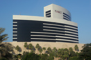 Dubai's newest luxury hotel, Grand Hyatt, towers majestically by the e...