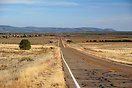 Part of the longest remaining section of Route 66, near Seligman, Ariz...
