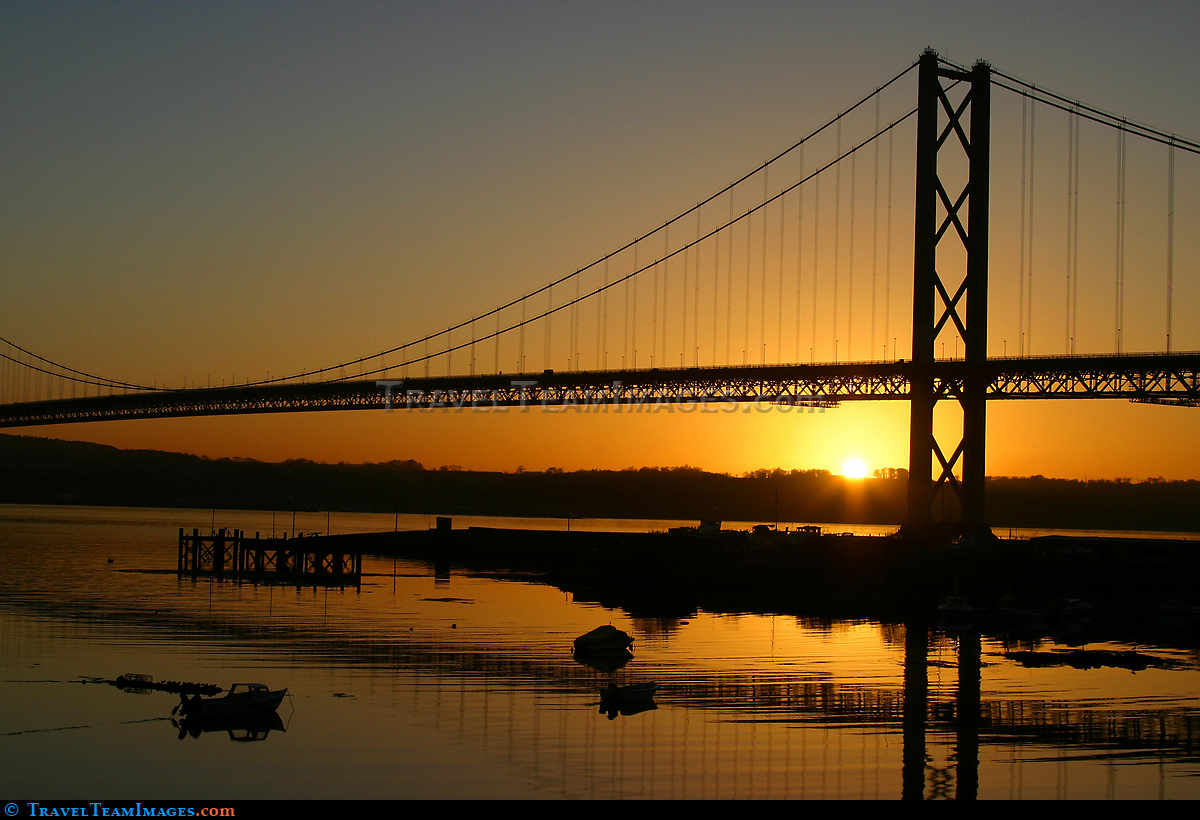 Forth Road Bridge Sunset